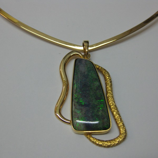 Pendente opale boulder