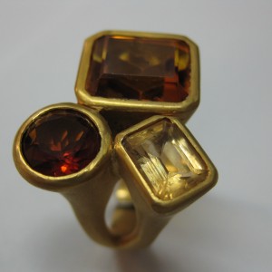 Anello sabbiato quarzi