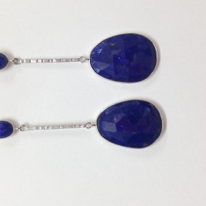 Orecchini pendenti lapis argento