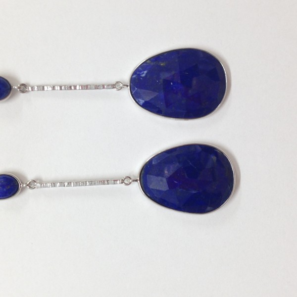 Orecchini pendenti lapis argento