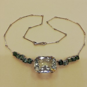 collier ametisti  acquamarina