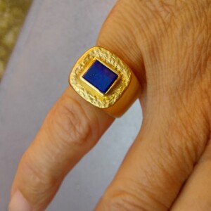 Anelloda mignolo oro giallo lapis